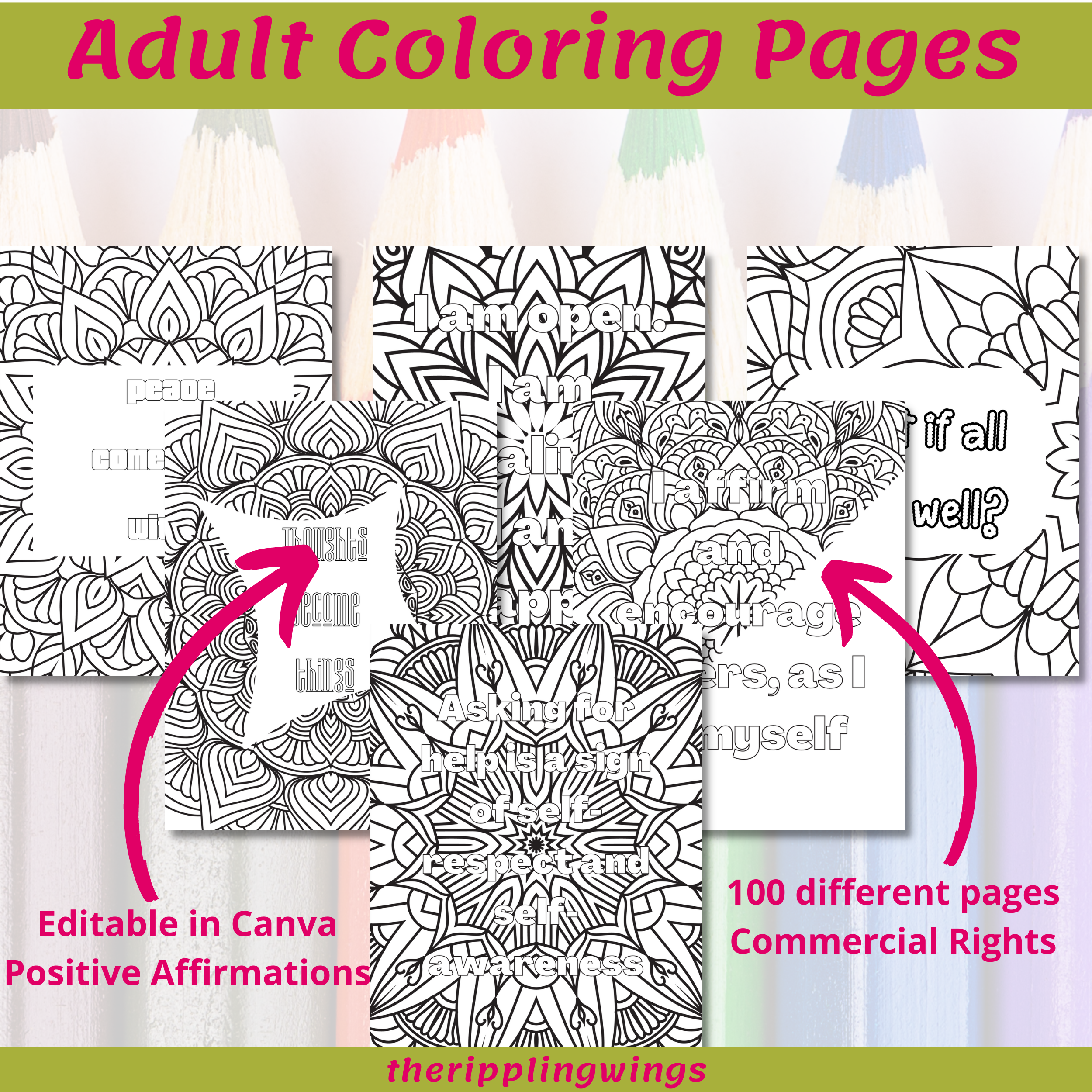 100 adult coloring pages