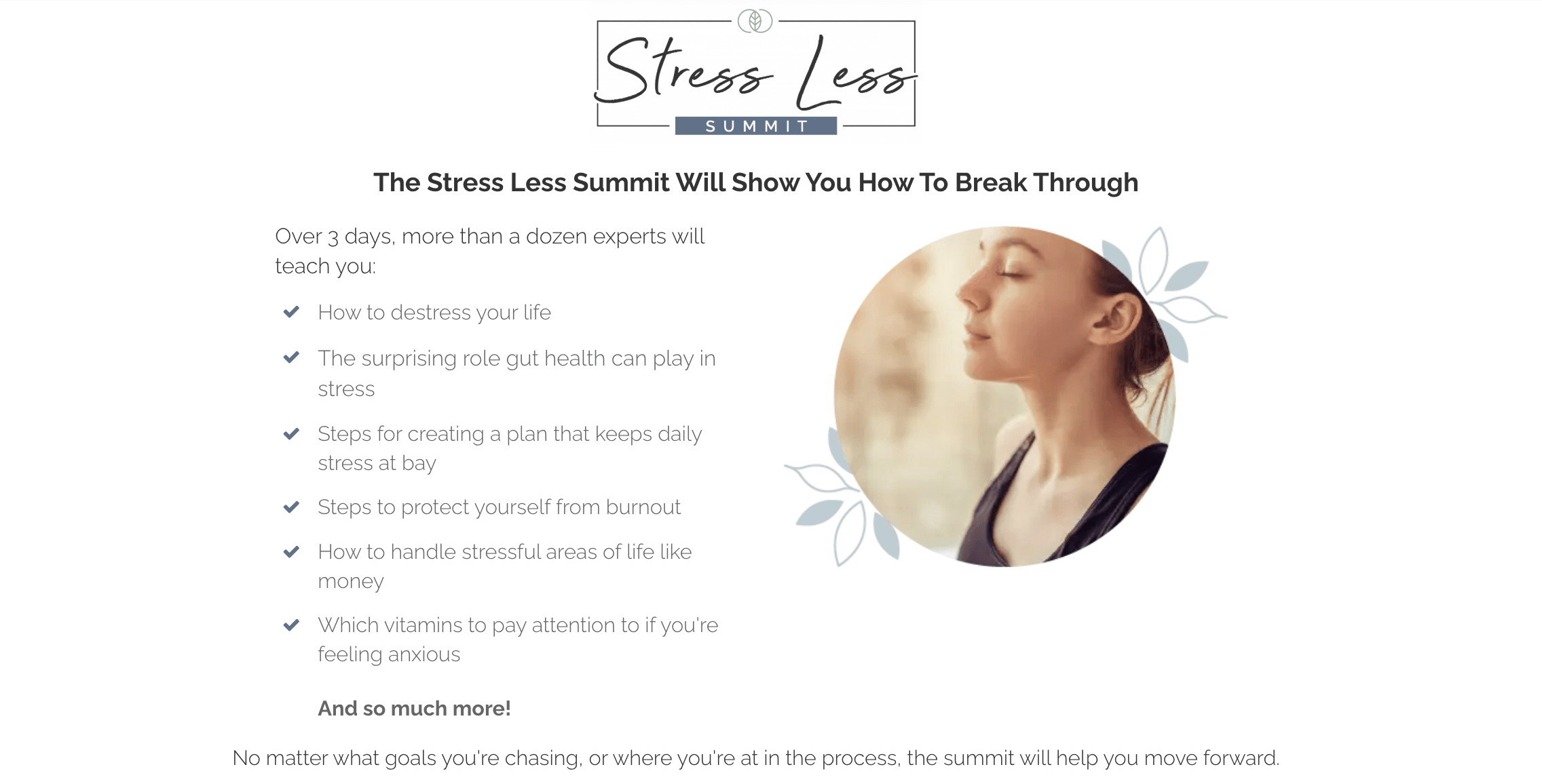 stress less break through